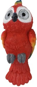 Parrot kerti napelemes lámpa, H19 cm, piros