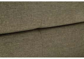 Zöld kárpitozott franciaágy tárolóhellyel és ágyráccsal 160x200 cm Lotte - Meise Möbel