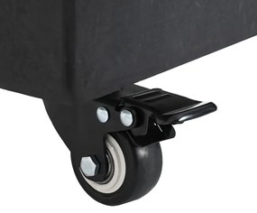 Gurulós Napernyő Talapzat Ø38/48mm Oszlopokhoz Fekete Gránit 25 kg Négyszögletes