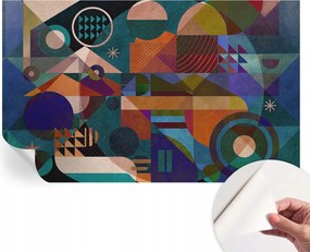 Öntapadós tapéta Fali furnér 3D Geometrikus művészet 416x254 cm