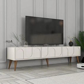 TV szekrény Lyon 44 - Krém, Diós