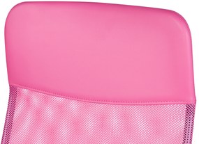 Rózsaszín irodai forgószék DESIGN Beliani