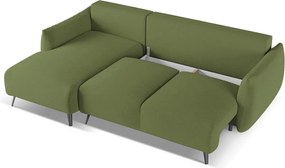 Zöld sarokkanapé (bal oldali) Malie – Makamii