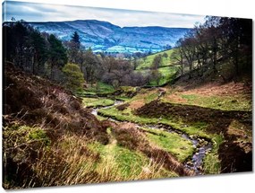 Vászonkép 90x60 Patak a hegyekben