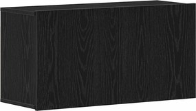 vidaXL fekete tölgyfa TV-szekrény 80 x 30 x 41 cm