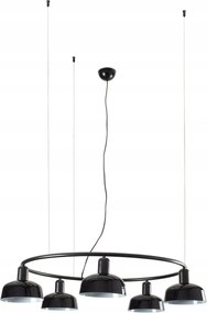 Faro Tatawin S kör alakú függeszték, fekete, cserélhető üvegernyőkkel,