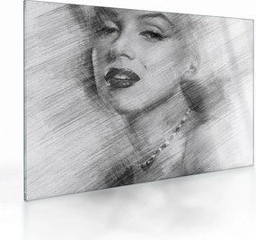 Üveg kép - Marilyn Monroe portréja (70x50 cm)
