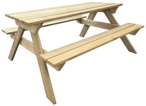 Fa piknik asztal 150 x 135 x 71,5 cm