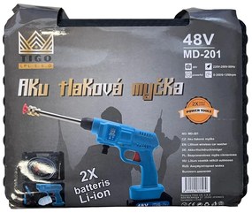 TIGO MD-201 akkus kézi magasnyomású tisztító + 2 db akkumulátor + praktikus koffer + tartozékok