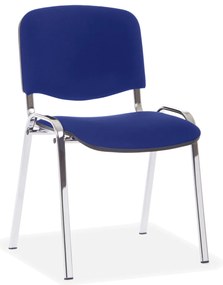 Viva konferencia szék, króm lábak, kék