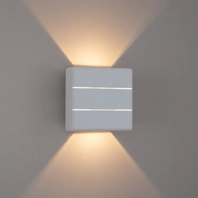 Brilagi - LED kültéri fali lámpa DOUBLERAY LINE LED/6W/230V fehér IP54