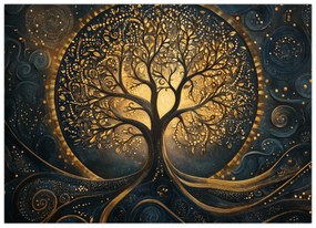 Kép – Arany aurájú fa (70x50 cm)