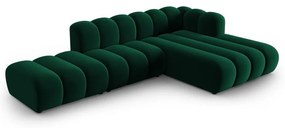 Sötétzöld sarokkanapé (jobb oldali) Lupine – Micadoni Home