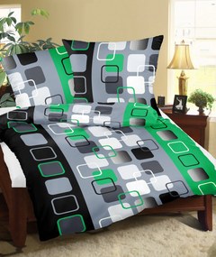 CAT GREEN pamut ágynemű DeLuxe Ágynemű mérete: 140x220 cm, A csomag tartalma: Készletcsomagolás