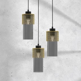 Csillár zsinóron GLAM 3xE27/60W/230V