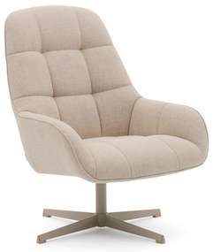Bézs forgó fotel Jaspe – Kave Home