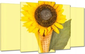 Vászonkép 100x60 Napraforgó szerelem Jég