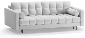 Világosszürke kinyitható tárolóhelyes kanapé 222 cm Bali – Cosmopolitan Design