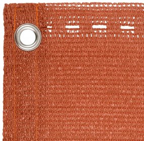 narancssárga HDPE erkélytakaró 75 x 500 cm