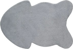 60x90 cm-es Rabbit szőnyeg, bőr hatású, világos szürke, puha, bolyhos