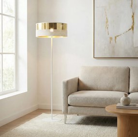Emibig modern állólámpa lux fehér arany emi1650/lp1