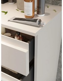 Krémszínű magas fürdőszoba szekrény 60x97 cm Salinas – Germania