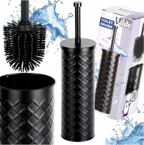 Szilikon Wc kefe tartály állvány csepegtető fekete fürdőszoba