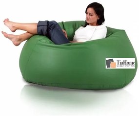 Babzsák labda Maxi ökobőr TiaHome - Fekete