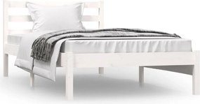 vidaXL fehér tömör fenyőfa ágykeret 90 x 190 cm (Single)