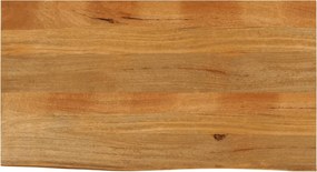 vidaXL tömör mangófa természetes élű asztallap 100 x 60 x 2,5 cm
