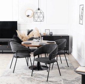 Fekete Kordbársony Étkezőszék TINKA