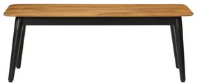 Tömör mangófa és vas dohányzóasztal 110 x 50 x 40 cm
