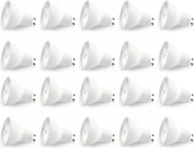 20x Prémium Led izzó GU10 5W Hideg szín 6500K Lls Samsung Led