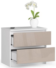 Éjjeliszekrény Kalista (fényes cappucino). Akció -13%. 1068822