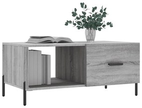 vidaXL szürke sonoma színű szerelt fa dohányzóasztal 90 x 50 x 40 cm