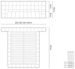 Mamaia franciaágy dupla fejtámlával