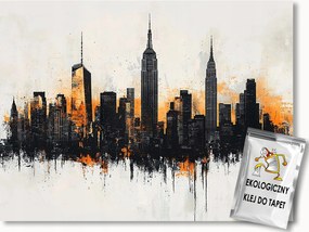 Fotótapéta Flizelina New York Város Felhőkarcolók Urban Art 152,5x104 ragasztó