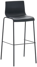 Hoover műanyag üléses bárszék (bükkfa / fém lábbal)