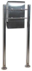 STILISTA Postaláda lábakkal rozsdamentes acél 126 cm