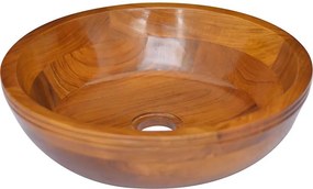 vidaXL tömör tikfa mosdókagyló 40 x 10 cm