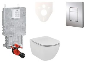 Fali WC szett GROHE befalazáshoz + Ideal Standard Tesi WC 38643SET-KE