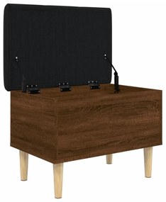 barna tölgy színű szerelt fa tárolópad 62x42x46 cm