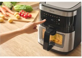 Sencor légkeveréses fritőz 9 l 1700W 230V fekete/matt króm