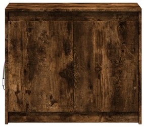 füstös tölgy szerelt fa tálalószekrény LED-del 72 x 34 x 61 cm