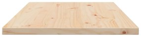 4 db tömör fenyőfa téglalap alakú asztallap 100 x 50 x 2,5 cm