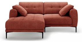 Téglavörös sarokkanapé (bal oldali-heverő résszel) Bemy – Micadoni