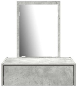 Fali sminkasztal Beton szürke 60x40x70 cm