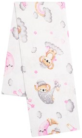 Flanel pelenka nyomtatott mintával New Baby koala rózsaszín