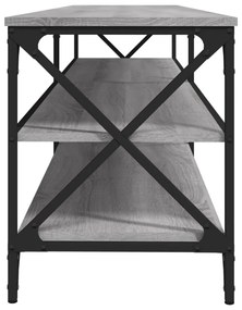 szürke sonoma színű szerelt fa TV-szekrény 180 x 40 x 50 cm