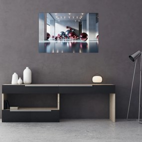 Kép - 3D tér gömbökkel II. (90x60 cm)